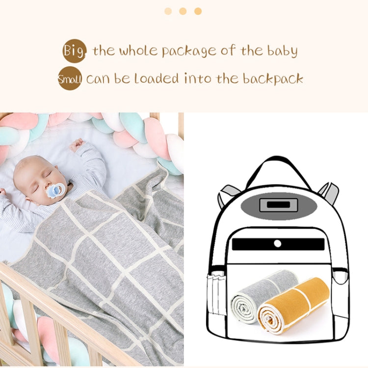 Knitted Plaid Baby Blanket