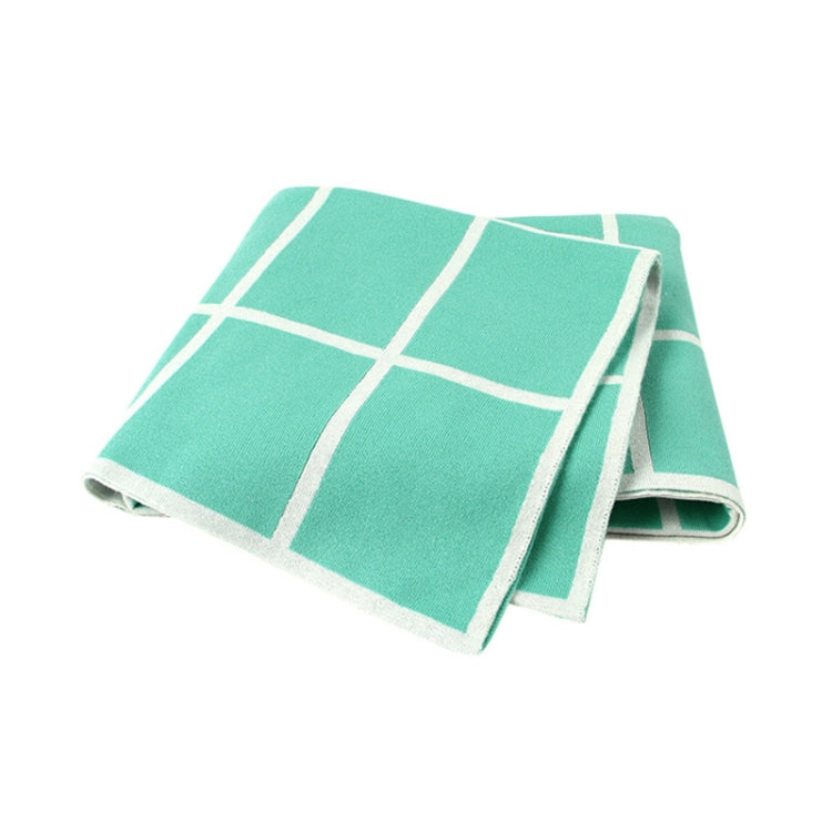 Knitted Plaid Baby Blanket