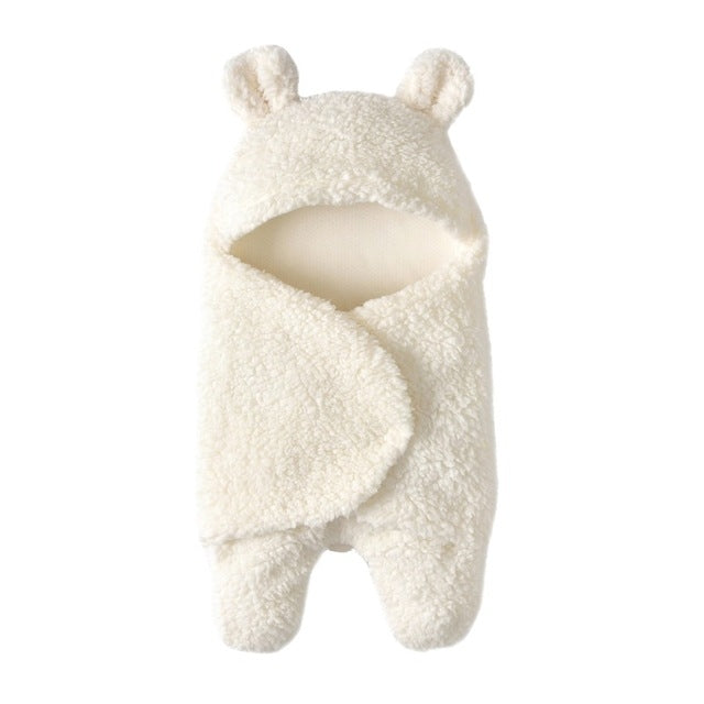Baby Sleeping Bag Newborn Leg Warmer Plus Velvet Quilt, Size: 42cm x 68cm