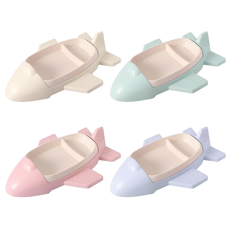 Bamboo Fiber Cartoon Airplane Children Tableware Set
