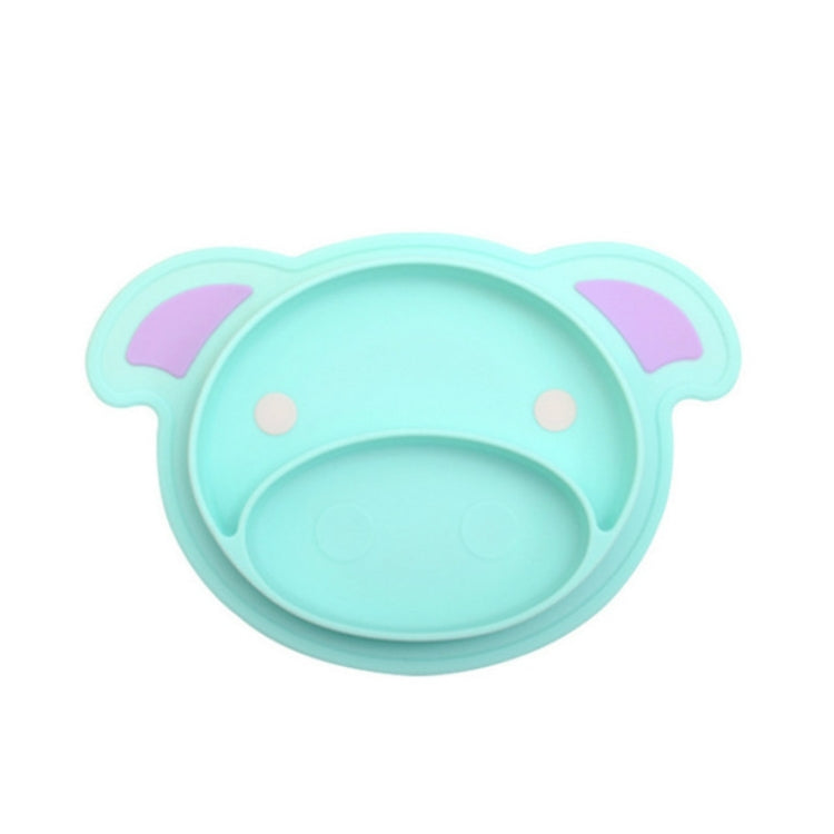 3 PCS Cartoon Cute Pig Baby Feeding Dishes Infant Silicone Plate Bowls Tableware