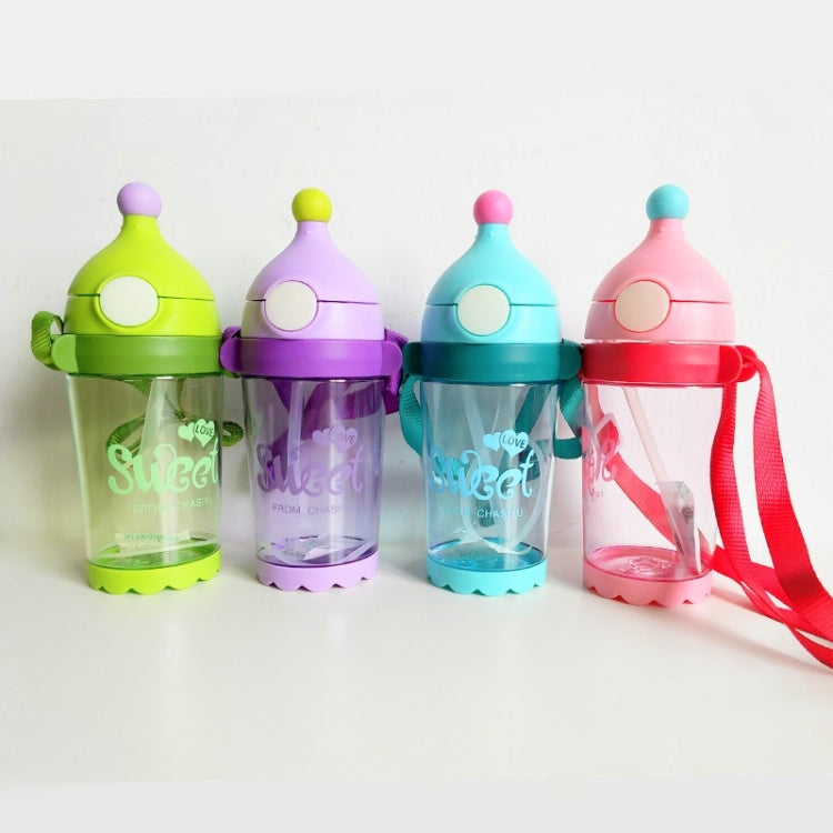 Baby Rope Learning Cup Resistant To Fall Leak-Proof With Straw