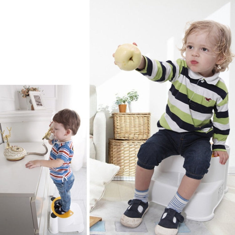Cute Non Slip Baby Step Stool Double Step Seat Footstools Toddler Children Kindergarten Bathroom Toilet Training Stool