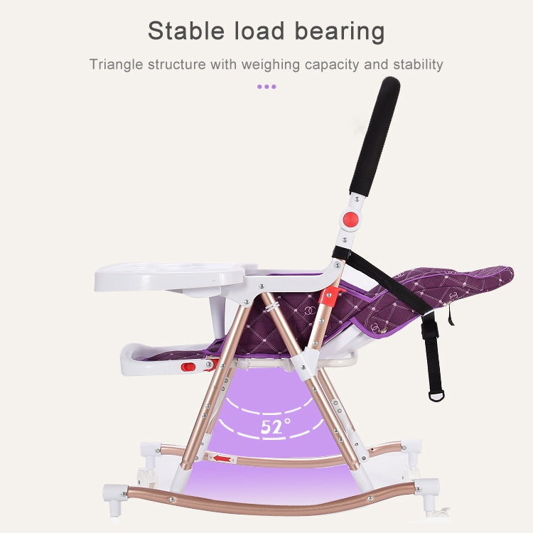 3 In 1 Portable Folding Multi-functional Baby Highchair Dining Seat Table Adjustable Baby Rocking Chair