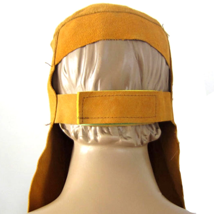 Lightweight Cowhide Electric Welding Protective Mask Work Helmet Full Protective Cap
