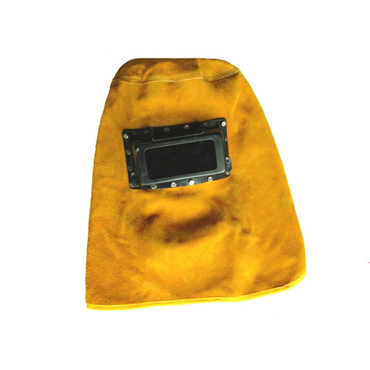 Lightweight Cowhide Electric Welding Protective Mask Work Helmet Full Protective Cap