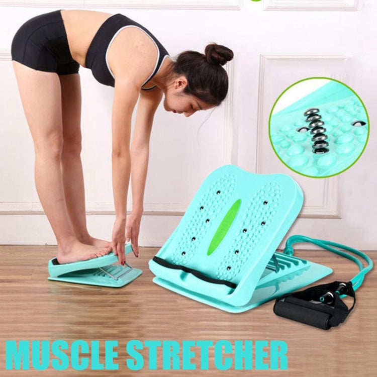 Household Oblique Pedal Standing Type Stretch Bar Fitness Pedal(Green)