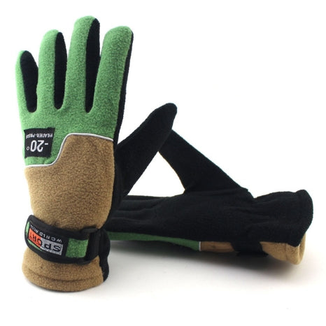 Anti-skid And Anti-wind Outdoor Cycling Fleece Hiking Climbing Running Ski Full Finger Gloves