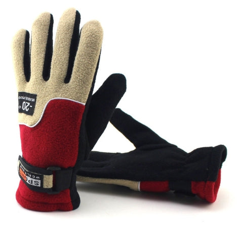 Anti-skid And Anti-wind Outdoor Cycling Fleece Hiking Climbing Running Ski Full Finger Gloves