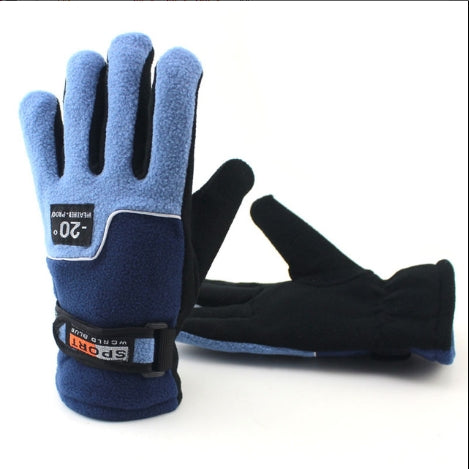 Anti-skid And Anti-wind Outdoor Cycling Fleece Hiking Climbing Running Ski Full Finger Gloves