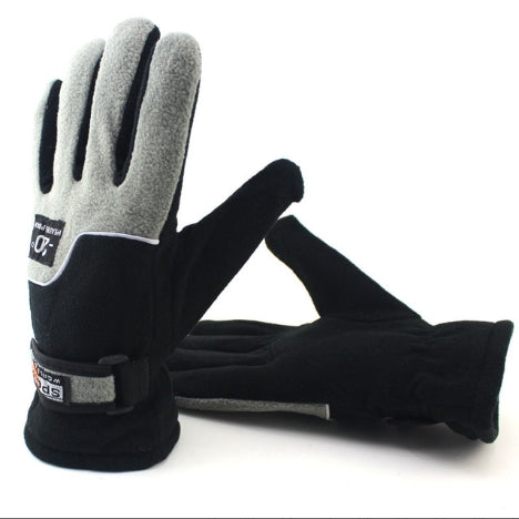 Anti-skid And Anti-wind Outdoor Cycling Fleece Hiking Climbing Running Ski Full Finger Gloves