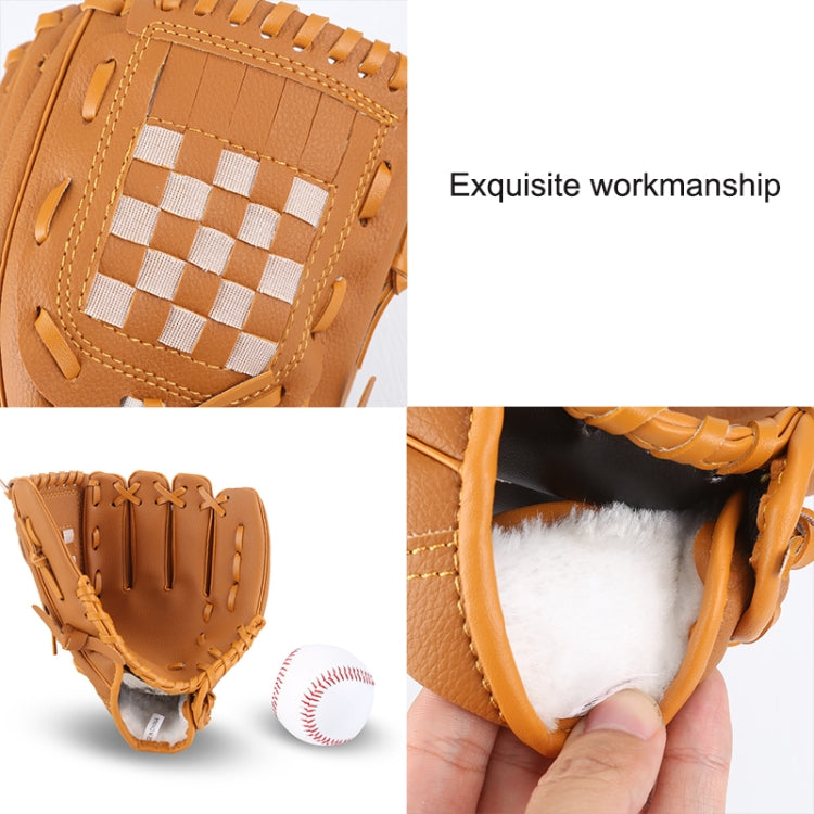 PVC Outdoor Motion Baseball Leather Baseball Pitcher Softball Gloves, Size:10.5 inch