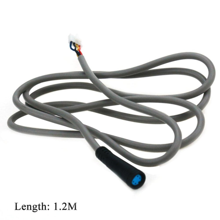 2 PCS Power Adapter Controller Cable Plug Charging Cable for Xiaomi Mijia M365 Electric Scooter, Cable Length: 1.2m(Grey)