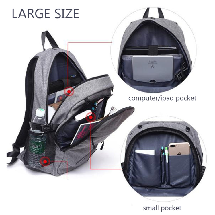 Multifunction Student Basketball Bag Men Outdoor Hiking Fitness Sports Bag, with External USB Charging Port