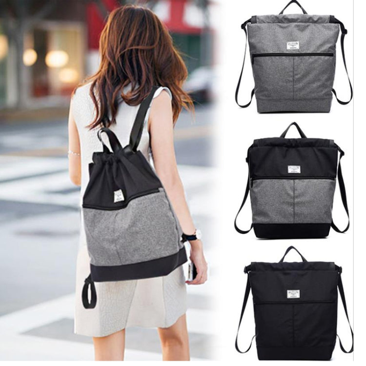 Solid Patchwork Waterproof Swimming Bag Dry Wet Separation Canvas Fitness Sports Yoga Bag Backpacks