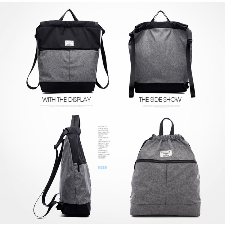Solid Patchwork Waterproof Swimming Bag Dry Wet Separation Canvas Fitness Sports Yoga Bag Backpacks