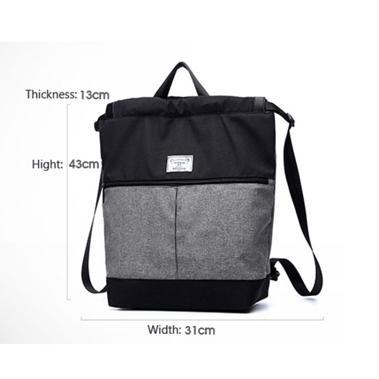 Solid Patchwork Waterproof Swimming Bag Dry Wet Separation Canvas Fitness Sports Yoga Bag Backpacks
