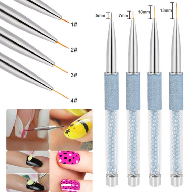 Frosted Pen Holder Pearl Nail Pull Pen Nail Paint Pen, Specification:9mm