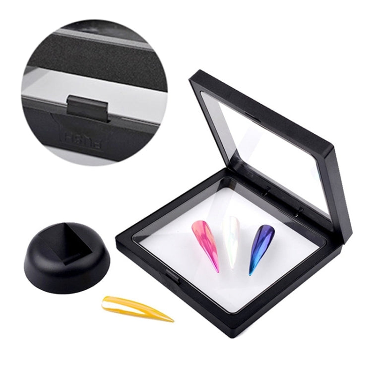 Square Nail Gel Display Stand  Color Card Jewelry Display False Nail Practice Stand Nail Gel Photo Shelf
