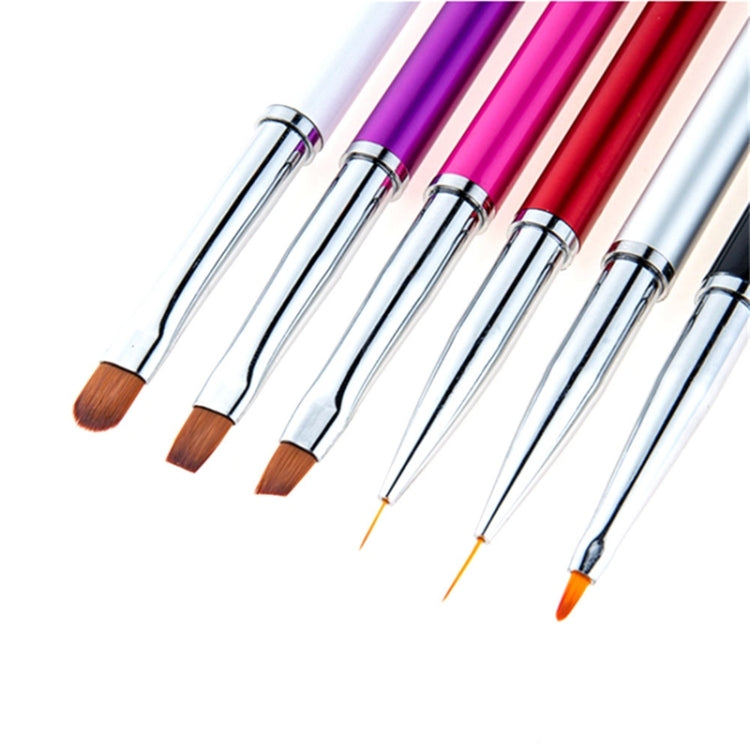 Nail Brush Color Painting Flower Carving Pen Pull Pen Light Therapy Gel Pen Flat Head Pen Nail Pen