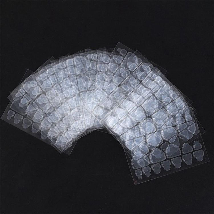 10 PCS Environmental Protection Waterproof Transparent Invisible Nail Clip Double-sided Adhesive Toenails