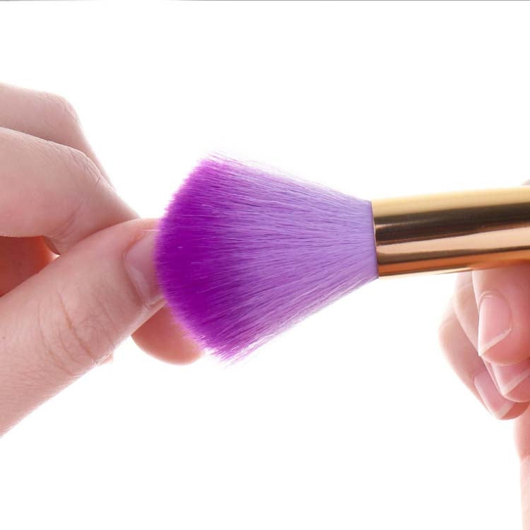 Double End Rhinestone Handle Nail Art Gradient Sponge Pen Brush Manicure Powder Dust Cleaning UV Gel Polish Tool