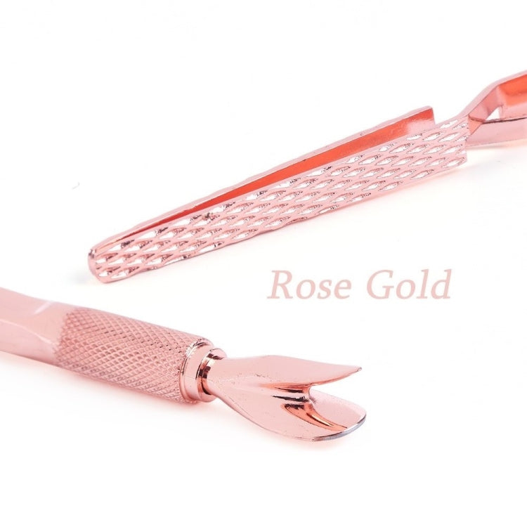 Double Head Cuticle Pusher Chameleon Tweezers Multifunctional Manicure Tools