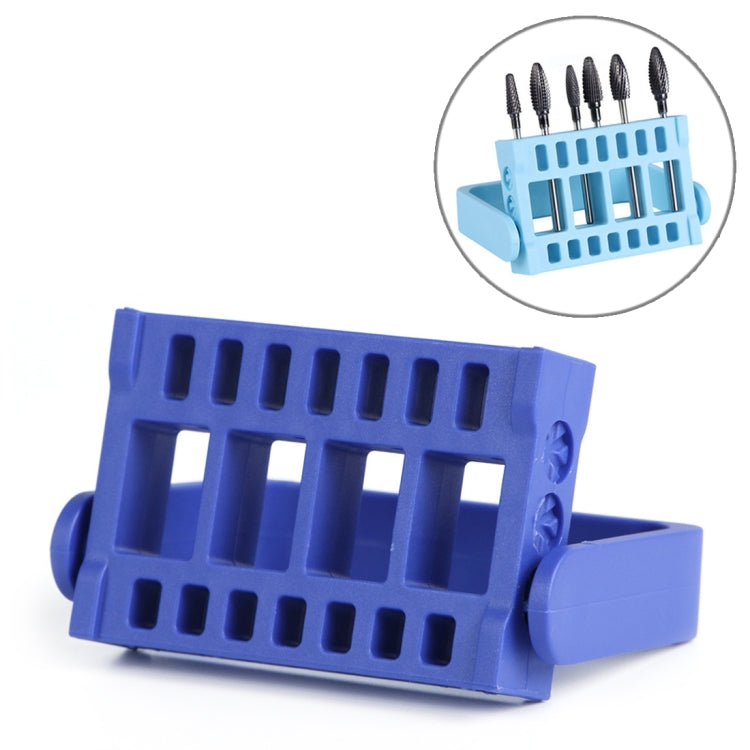 Nail Grinder Portable Storage Box 16 Card Position 2.35mm Insertion Grinding Tool Box