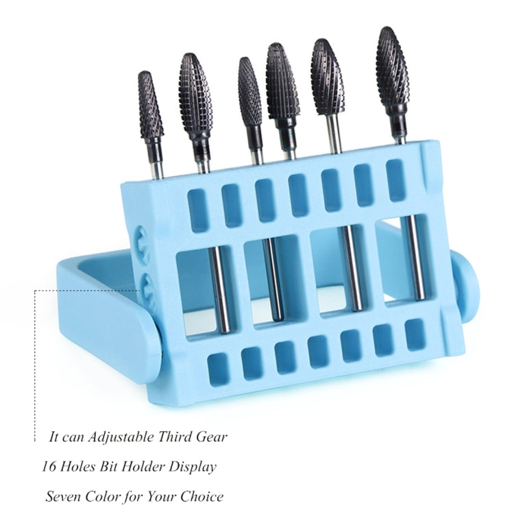 Nail Grinder Portable Storage Box 16 Card Position 2.35mm Insertion Grinding Tool Box