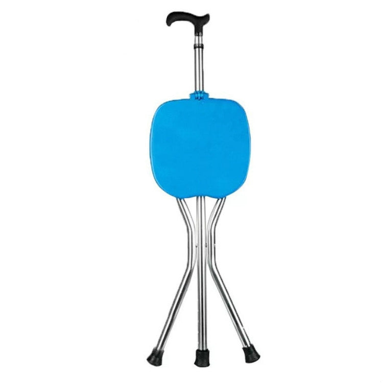 Outdoor Portable Folding Middle and Old Aged Chair Cane Chair with Bench