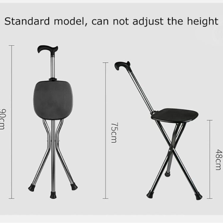 Outdoor Portable Folding Middle and Old Aged Chair Cane Chair with Bench