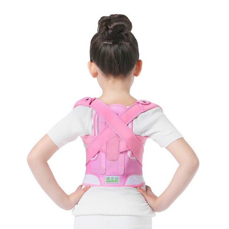 JBN-002 Children Posture Corrector Back Shoulder Lumbar Waist Supporting Correction Straighten Upper, Size:L
