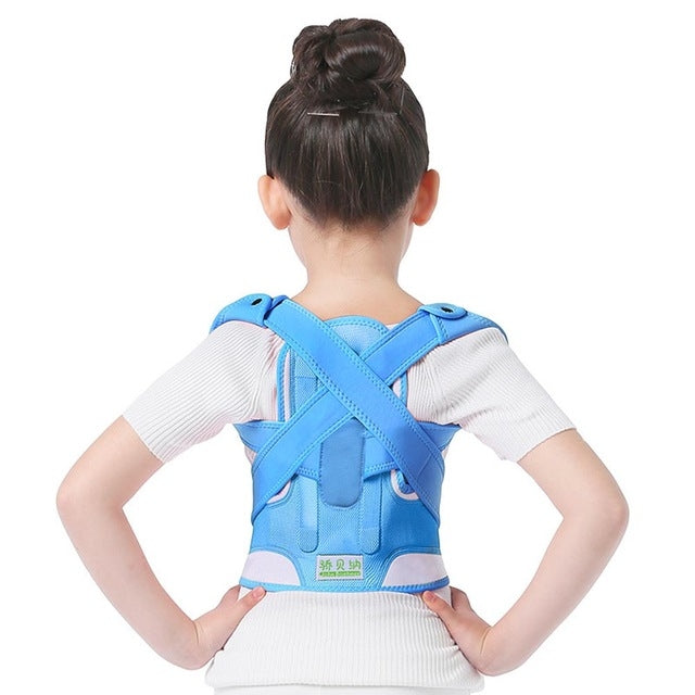 JBN-002 Children Posture Corrector Back Shoulder Lumbar Waist Supporting Correction Straighten Upper, Size:L