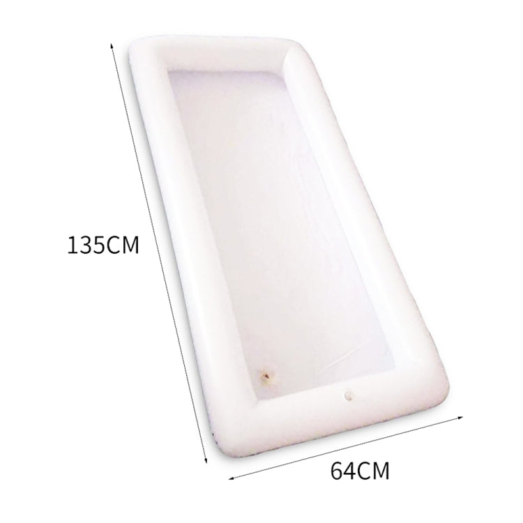 10 PCS  PVC Tray Food Drink Dining Table Float Water Mattress Inflatable Beer Table(White)