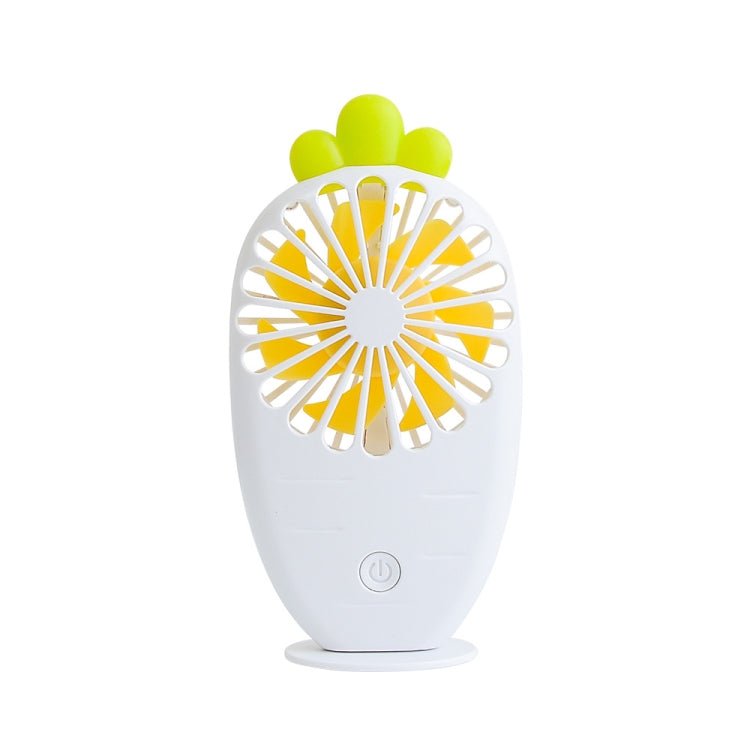 USB Charging Fan Creative Radish Night Light Pocket Mini Fan