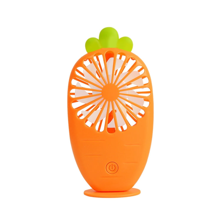 USB Charging Fan Creative Radish Night Light Pocket Mini Fan