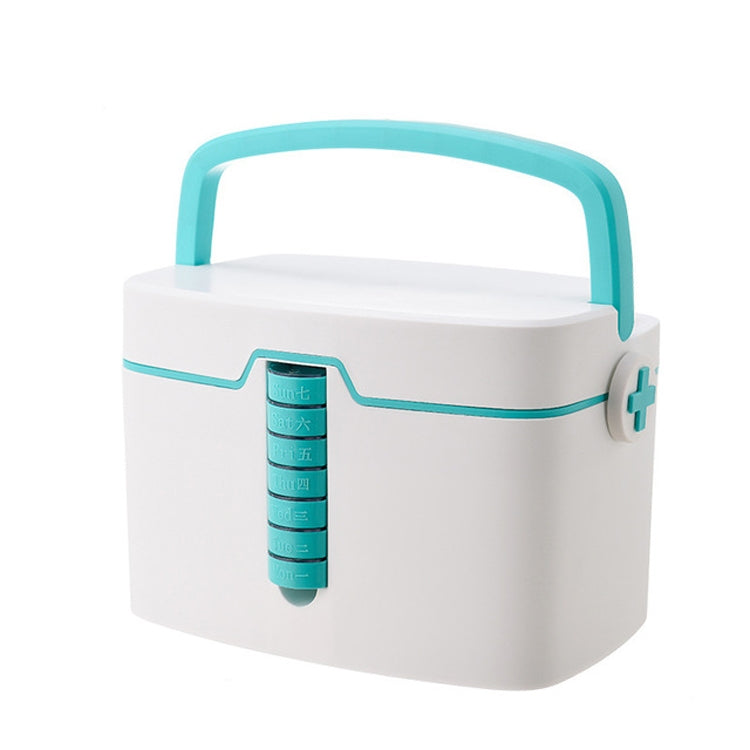 Household Medicine Medical Box Multi-layer Portable Medicine Storage Box, Size:  35x25x24cm