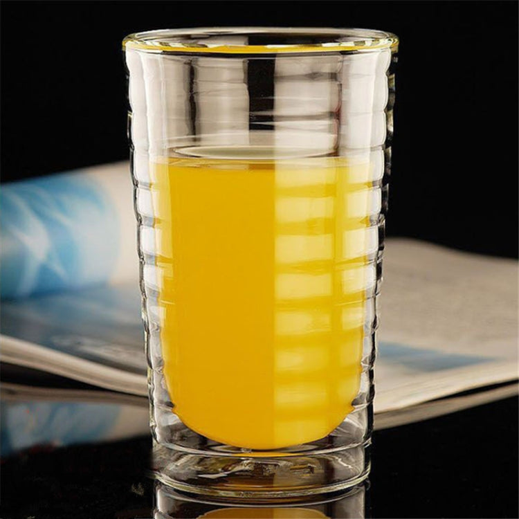 2 PCS Coffee Cup Double Wall Glass Clear Insulated Espresso Cups Heat-resistant Tea Cup