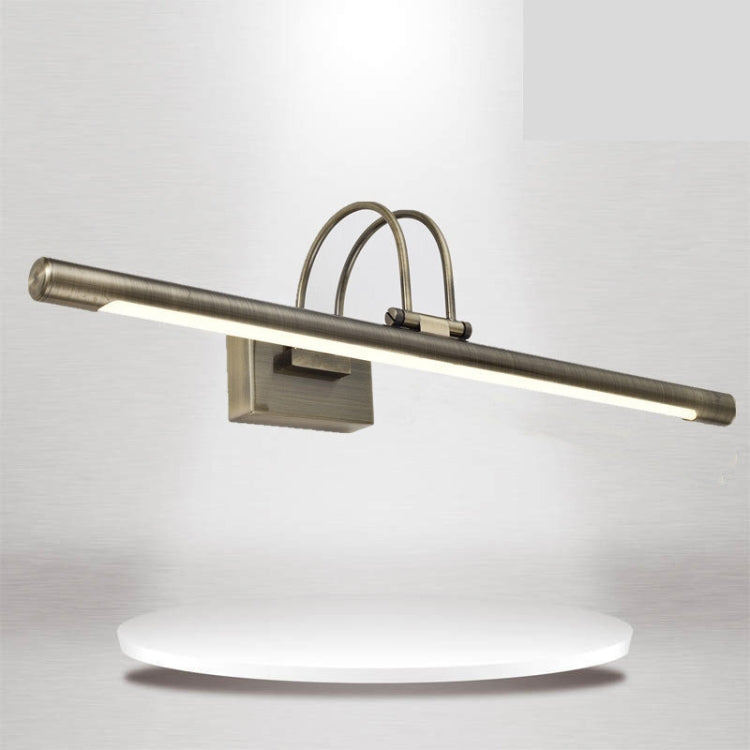 LED Mirror Headlight Waterproof  Rotatable Iron art Acrylic  Bathroom Washroom Indoor Wall Light, AC 110-240V, Emitting Color:White Light, Length:63cm 12W(Satin Nickel)