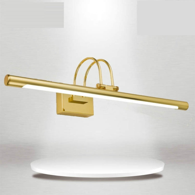 LED Mirror Headlight Waterproof  Rotatable Iron art Acrylic  Bathroom Washroom Indoor Wall Light, AC 110-240V, Emitting Color:Warm White, Length:55cm 9W(Satin Nickel)