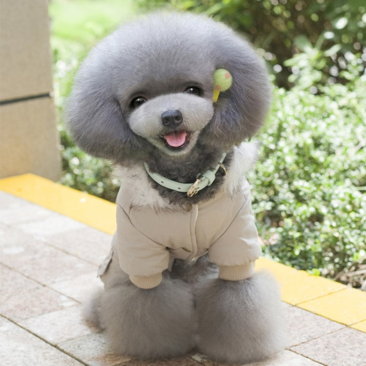 Pet Dog Clothes Winter Warm Dog Cotton Coat, Size:M