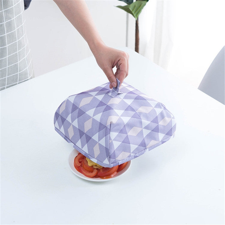 Foldable Food Cover Dish Dust Cover Kitchen Food Aluminum Film Heat Preservation Cover Small Valley