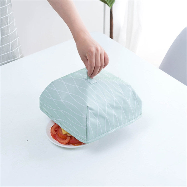 Foldable Food Cover Dish Dust Cover Kitchen Food Aluminum Film Heat Preservation Cover Small Forest