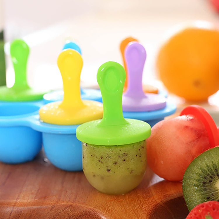 Silicone Mini Ice Pops Mold Ice Cream Ball Lolly Maker Popsicle Molds Baby DIY Food Supplement Tool