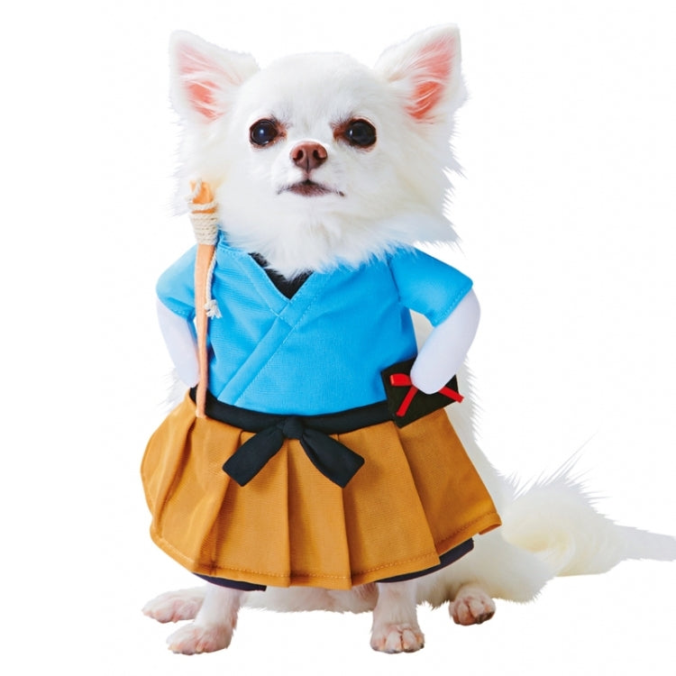 Funny Cat Dog Costume Uniform Suit Cat Clothes Costume Puppy Clothes Dressing Up Suit Party Clothing for Cat Cosplay Clothes, Size:M