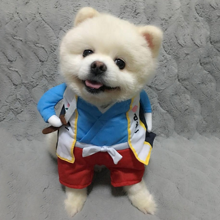 Funny Cat Dog Costume Uniform Suit Cat Clothes Costume Puppy Clothes Dressing Up Suit Party Clothing for Cat Cosplay Clothes, Size:M