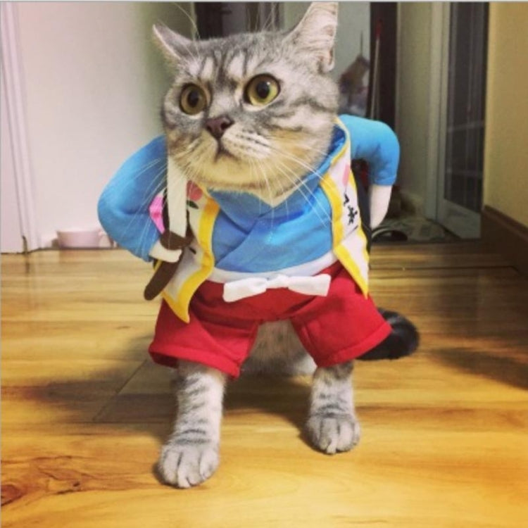 Funny Cat Dog Costume Uniform Suit Cat Clothes Costume Puppy Clothes Dressing Up Suit Party Clothing for Cat Cosplay Clothes, Size:XL