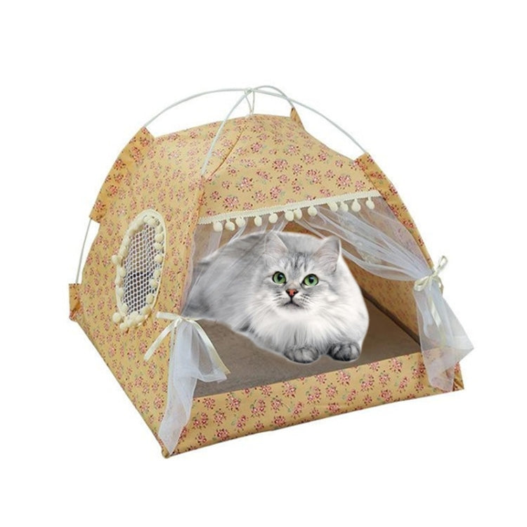 Four Seasons Universal Cat Small Dog Tent Removable and Washable Cat Litter Pet Nest, Size:M