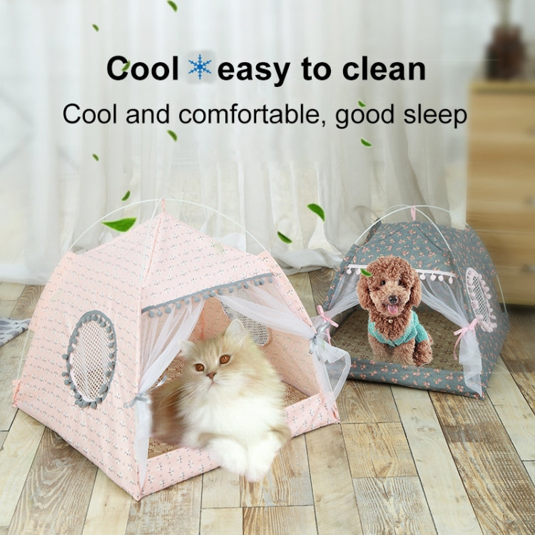 Four Seasons Universal Cat Small Dog Tent Removable and Washable Cat Litter Pet Nest, Size:M