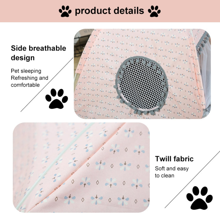 Four Seasons Universal Cat Small Dog Tent Removable and Washable Cat Litter Pet Nest, Size:M